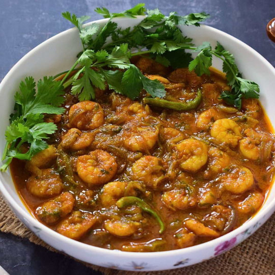 Chingrir Bhuna (Slow-Cooked Spicy Prawn)