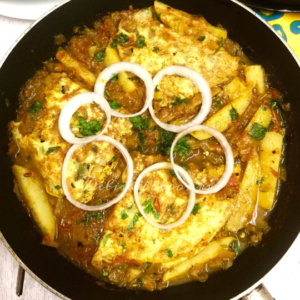 Omelette curry