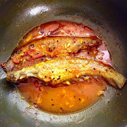 Tel Papda (Oil based Papda Fish Spicy Thin Gravy)