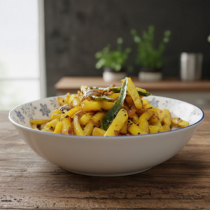 Aloo Peyaj Bhaja (Potato Onion Fry)